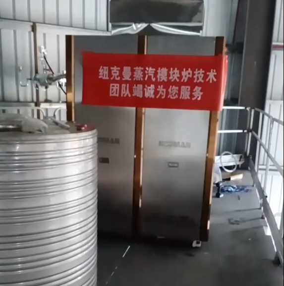 東莞某廠采購一臺(tái)紐克曼超低氮蒸汽模塊爐，設(shè)備已調(diào)試完畢!